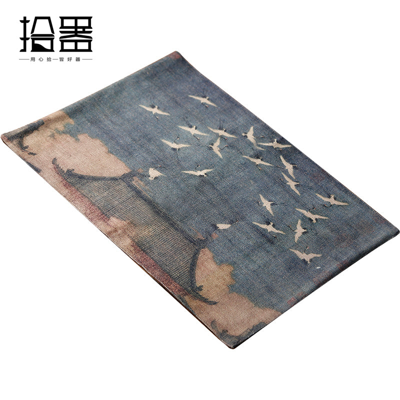 Vintage Japanese canvas placemat
