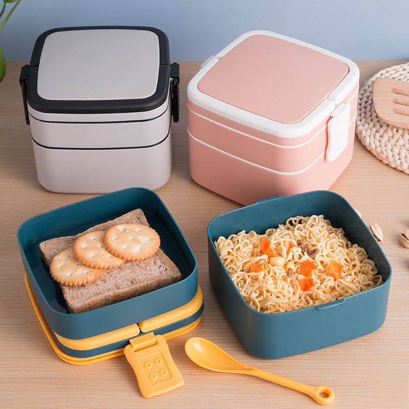 Modern Double-Layer Bento Lunch Box