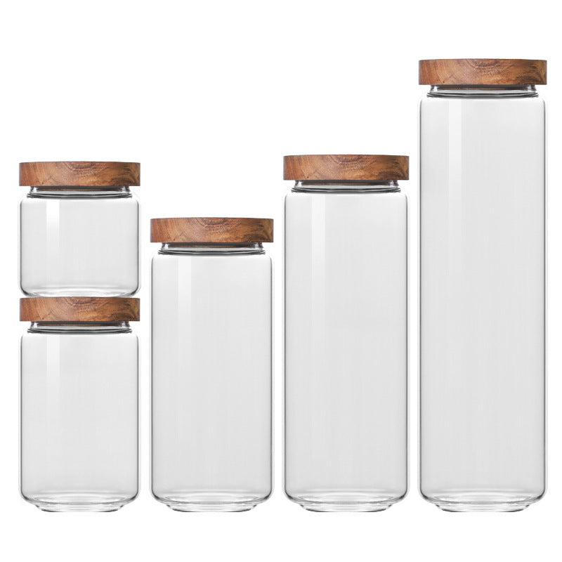 "Akashia" Glass Storage Bottles