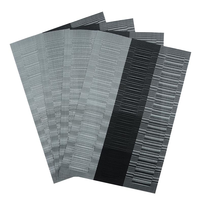 pvc placemat stripe bamboo teslin west placemat