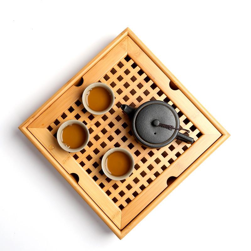 "Japanese Ceremony" high-quality tea tray in natural bamboo