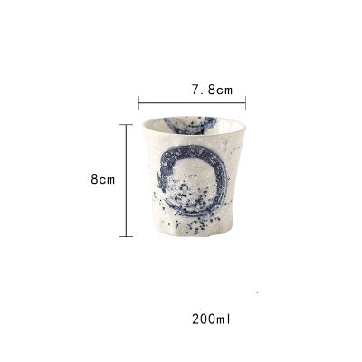 Japanese hand-drawn ceramic mug "Tsukuda" 