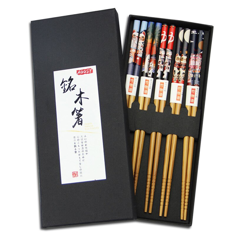 “Kyōto” lacquered wooden chopstick box
