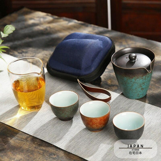 « Suou » portable ceramic tea set