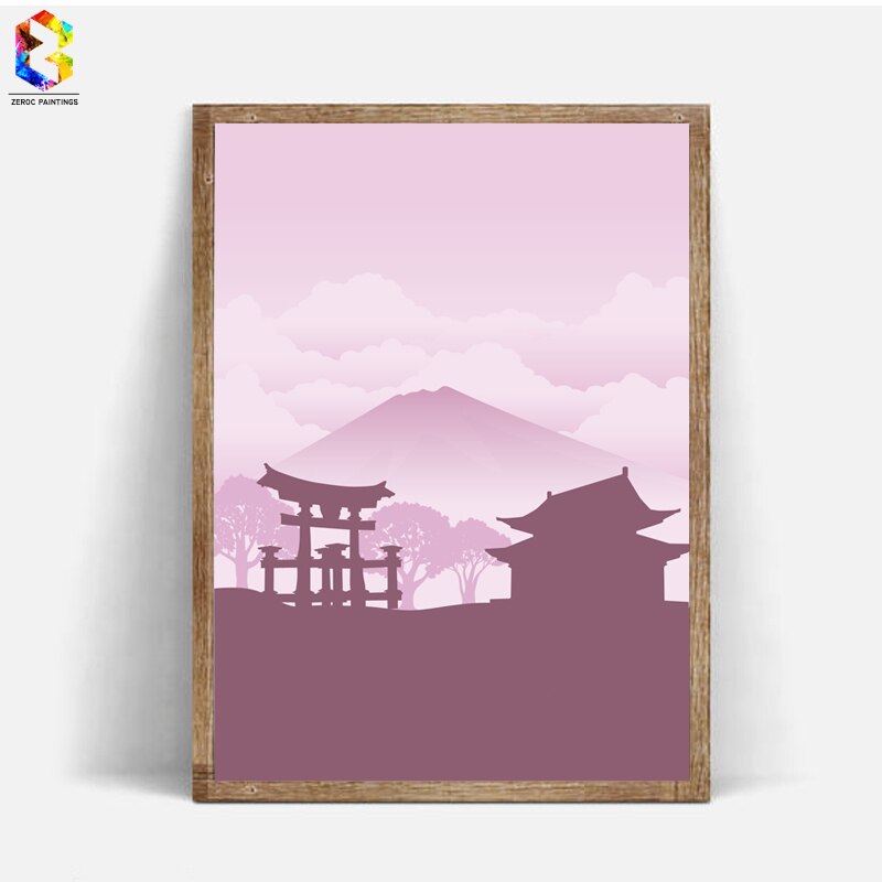 Japanese posters in the "Ink Drawing" style
