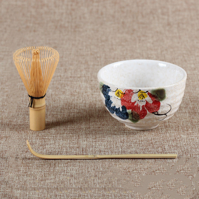 Japanese bamboo tea brush tea set