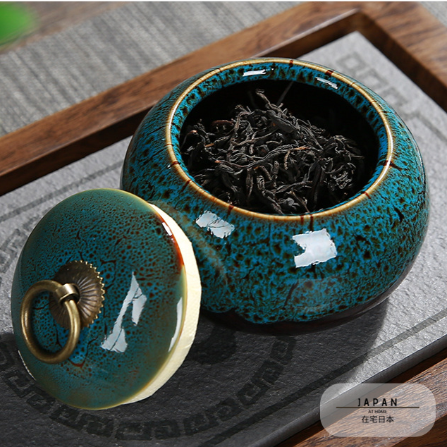 Elegant Tea Canister “Yaginuma”