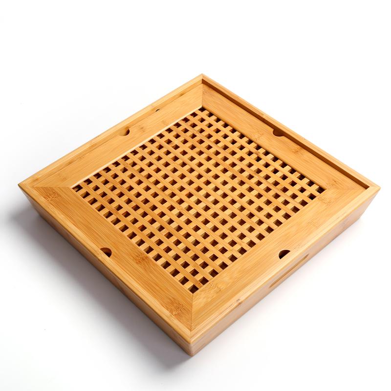 "Japanese Ceremony" high-quality tea tray in natural bamboo