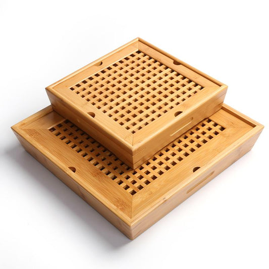 "Japanese Ceremony" high-quality tea tray in natural bamboo