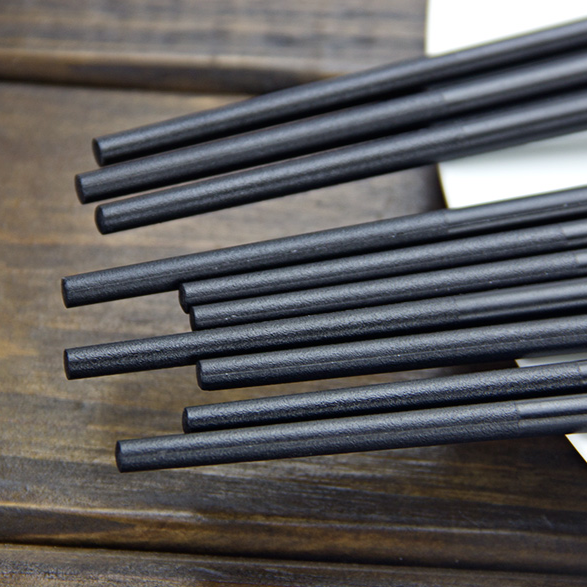 Black "Tōkyō" chopsticks set with flower pattern