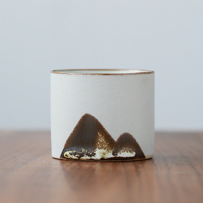 "Mountain" Japanese ceramic teacup