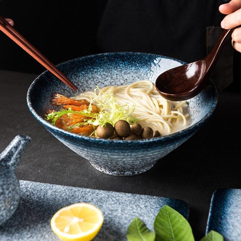 Large ceramic ramen bowl « Wakisaga »