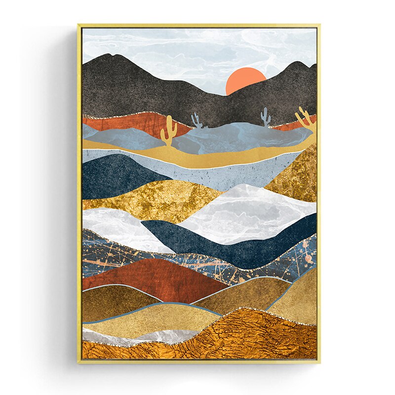 Japanese poster - "Ochre Mountain"