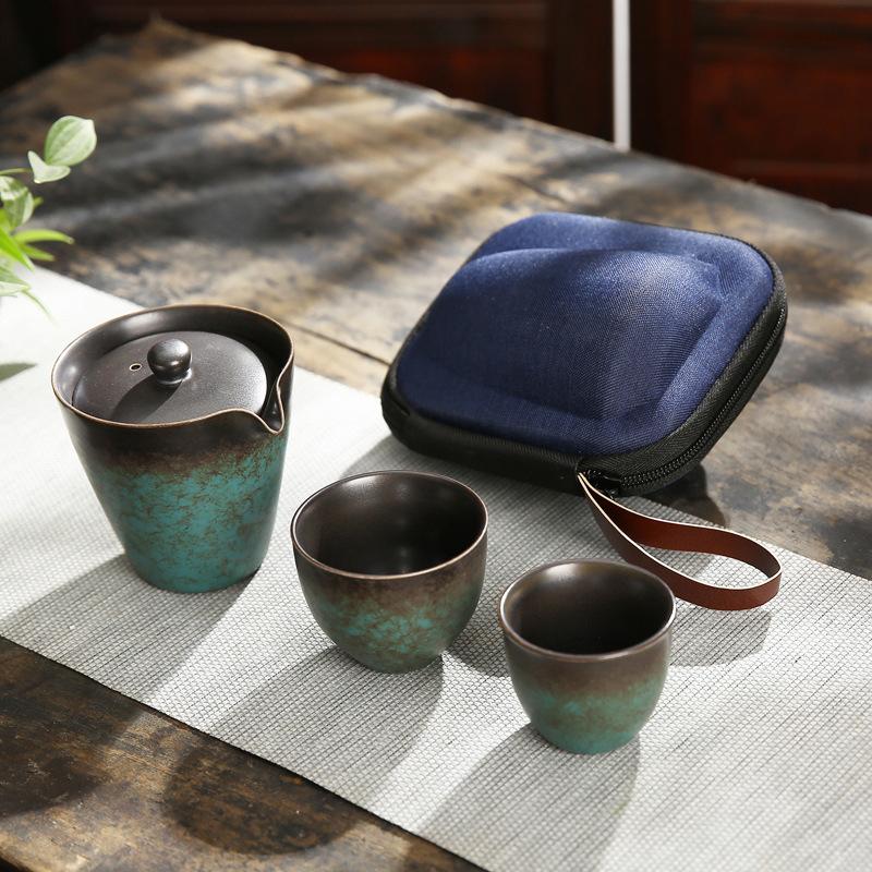 « Suou » portable ceramic tea set